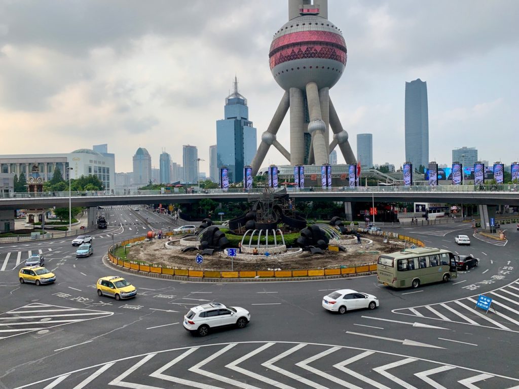 Kreisverkehr Shanghai Tower