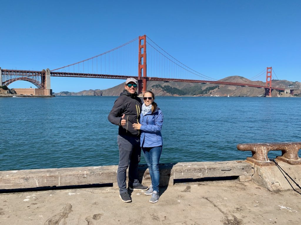 Mandy & Flo an der Küste San Franciscos vor Golden Gate
