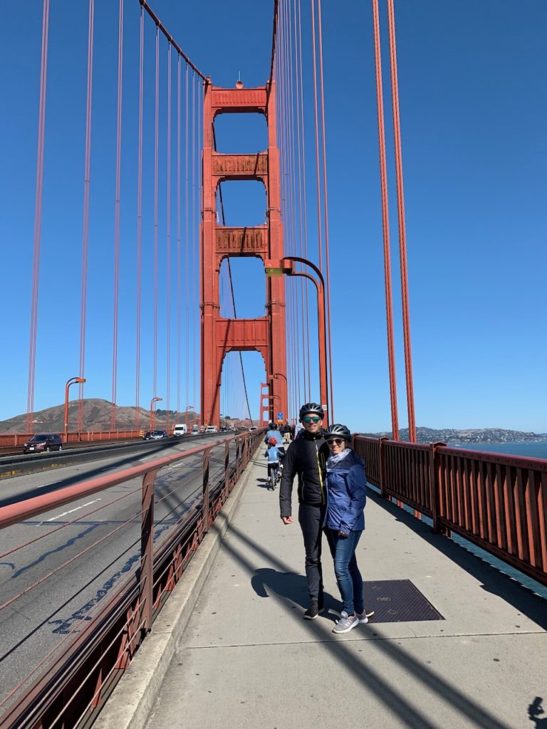 Mandy & Flo auf der Golden Gate Bridge